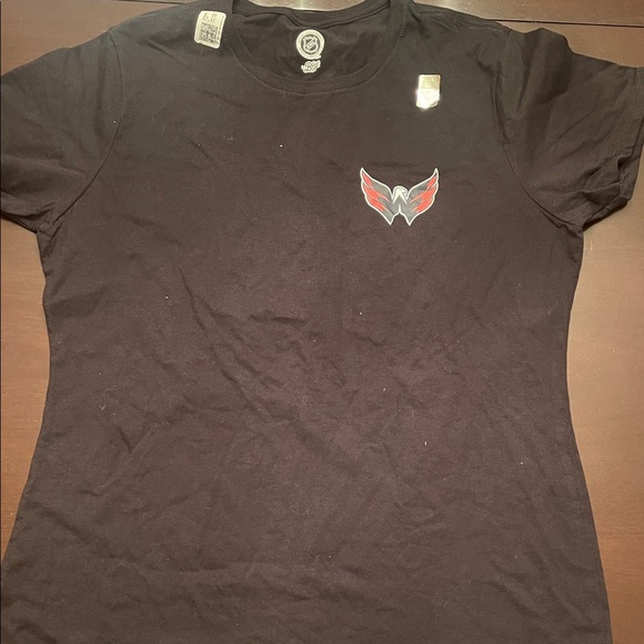 NHL Black women’s support your local hockey team shirt capitals nwt large - Picture 2 of 9